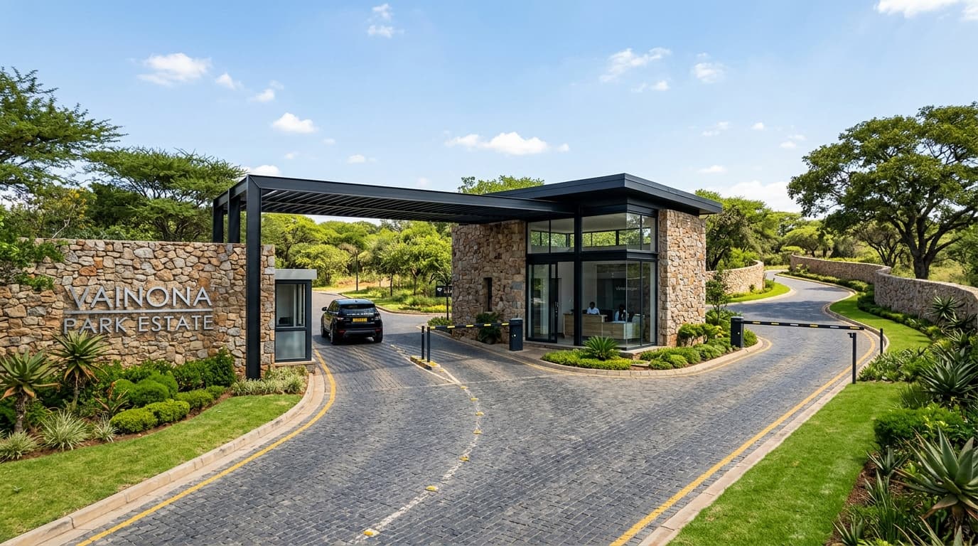 Contemporary Estate Entrance Gatehouse & Security Infrastructure