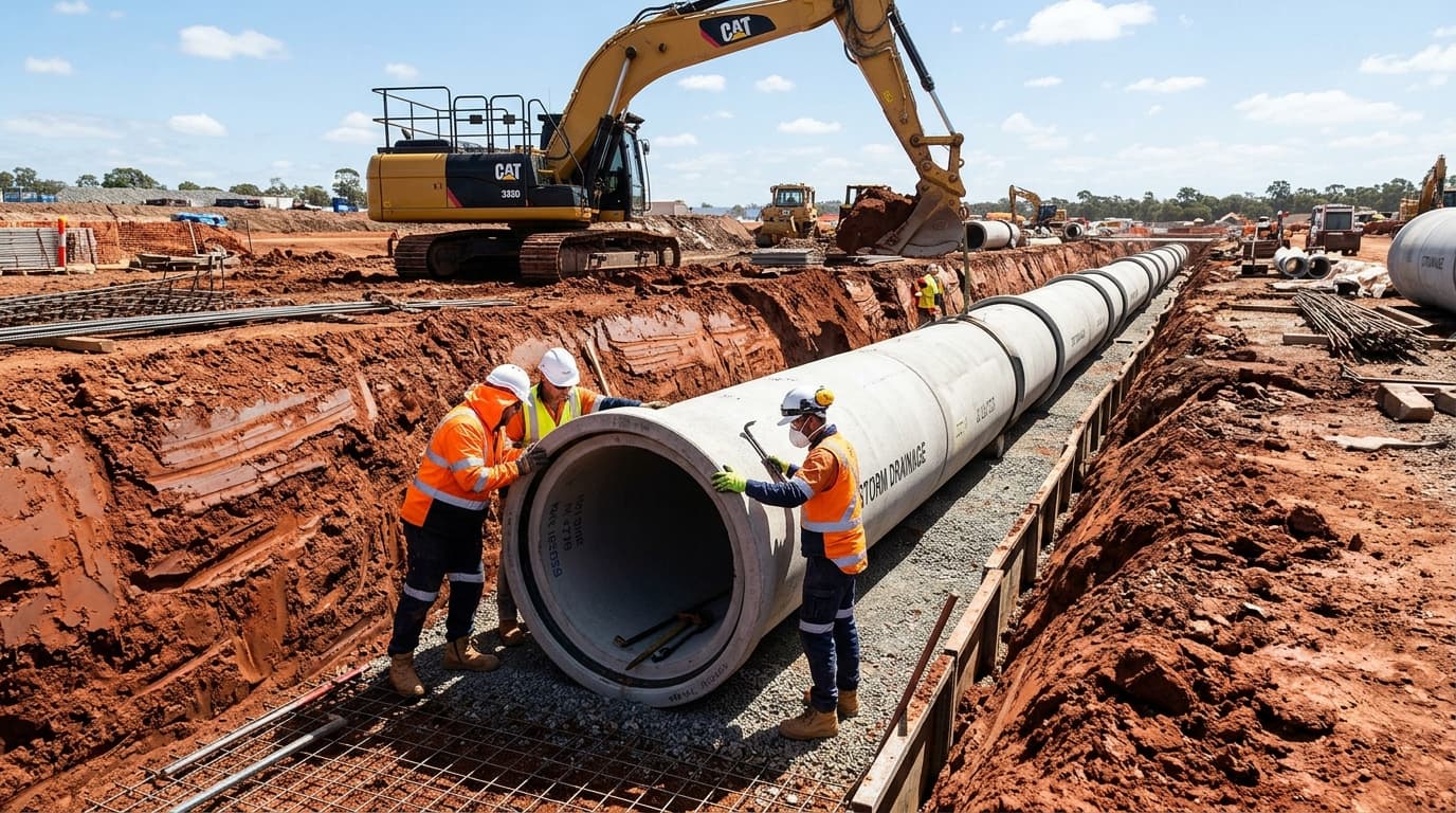 Underground Stormwater Drainage & Reticulation Conduits