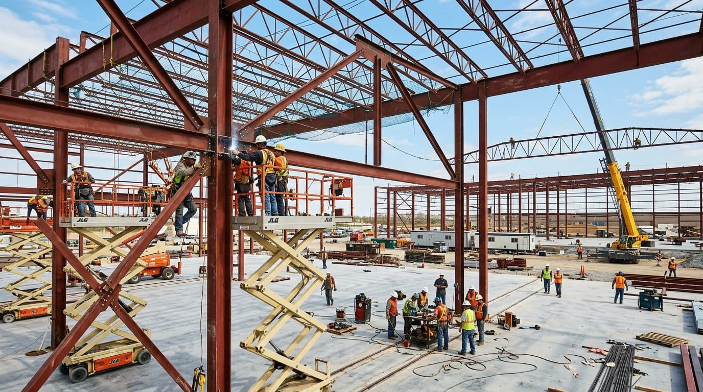 Heavy Structural Steel Portal Framing & Industrial Truss Fabrication